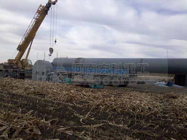 黑龍江呼蘭縣頁巖陶?；剞D窯生產(chǎn)線安裝現(xiàn)場